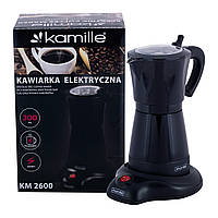 Гейзерна кавоварка електрична Kamille 300мл з алюмінію