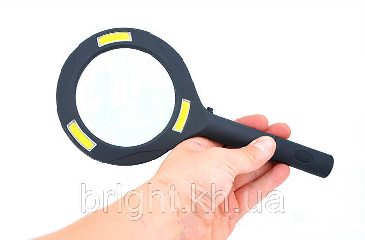 Лупа ручна 3X, 80 мм з підсвічуванням Magnifying Glass Lens 9033