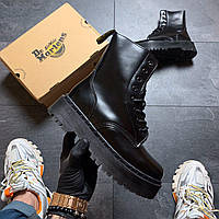 Женские зимние ботинки Dr. Martens Jadon Mono (Мех), др мартенс, жіночі черевики Dr Martens, ботінки мартінс