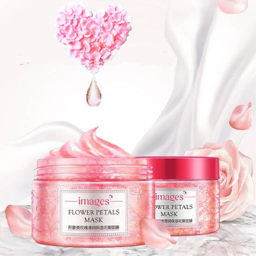 Нічна гелева маска для обличчя з пелюстками троянд Images Rosepetal Mask,120г