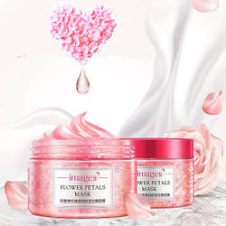 Нічна гелева маска для обличчя з пелюстками троянд Images Rosepetal Mask,120г