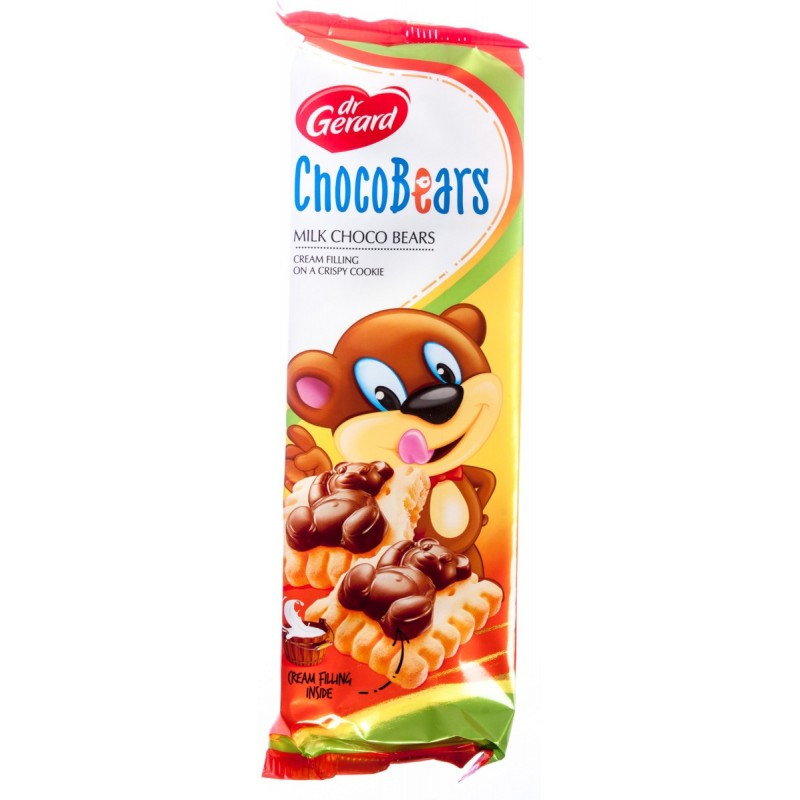 Печиво Dr.Gerard Choco Bears молочний шоколад, 116г