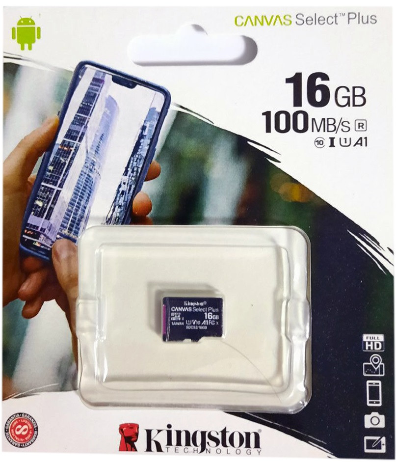 Карта пам'яті micro SDHC King (UHS-1) 16GB class 10 (без адаптера) (Гарантія 3роки)