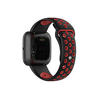 Ремінець для годинника Nike design bracelet Universal, 20 мм, Black with red (з кнопкою), фото 6