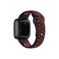Ремінець для годинника Nike design bracelet Universal, 20 мм, Black with red (з кнопкою), фото 7