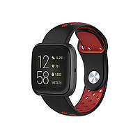 Ремінець для годинника Nike design bracelet Universal, 20 мм, Black with red (з кнопкою), фото 5