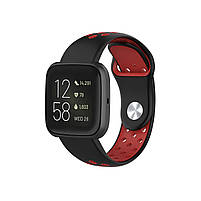 Ремінець для годинника Nike design bracelet Universal, 20 мм, Black with red (з кнопкою), фото 6
