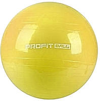 М'яч для фітнесу Фітбол Profit 0383, жовтий
