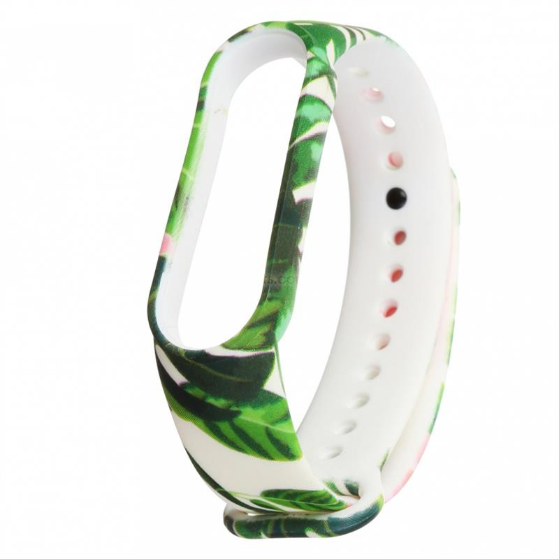 Ремінець TPU Armorstandart для Xiaomi Mi Band 5 Tropics White/Green (ARM57019)