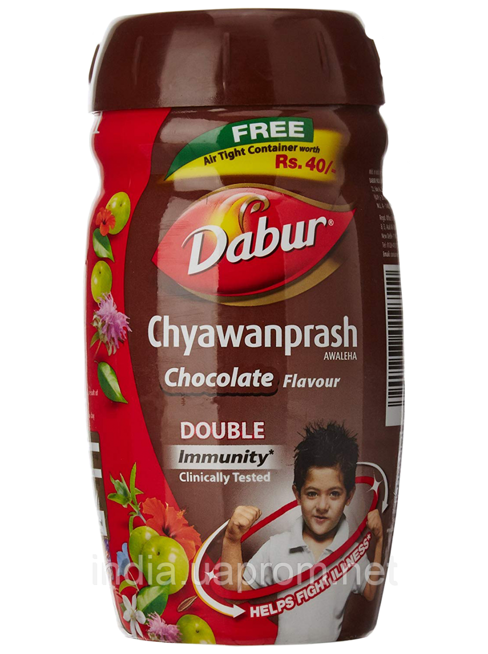 Дабур Чаванпраш 500 г. шоколад двойной иммунитет, Dabur Chyawanprash Chocolate Double Immunity, Аюрведа Здесь - фото 1 - id-p1263354723
