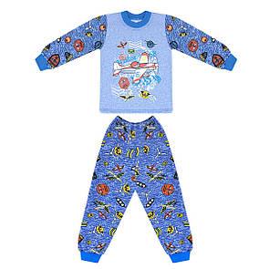 Дитяча піжама для хлопчика з малюнком Aviator начісування