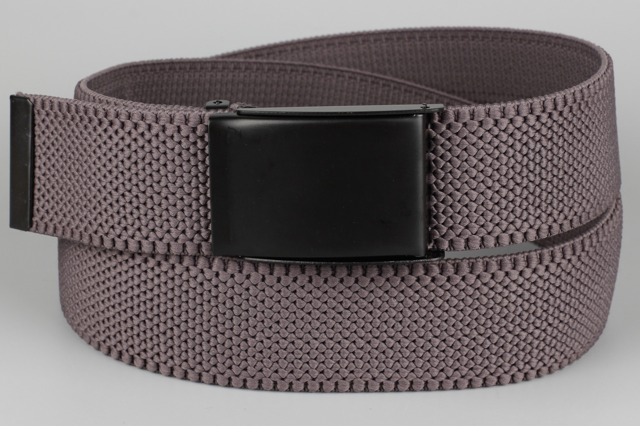 Ремінь джинсовий гумка з відкривачкою для пляшок на пряжці 40 мм сірий