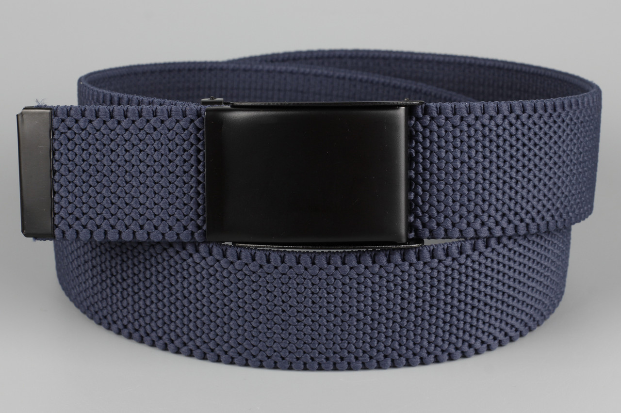 Ремінь джинсовий гумка з відкривачкою для пляшок на пряжці 40 мм темний джинс