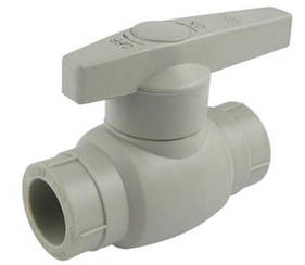 PP-R Кран кульовий SANTAN під паяння, сірий