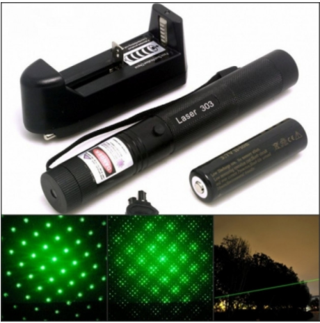Лазерна указка високої потужності Laser 303 Green (KG-161)