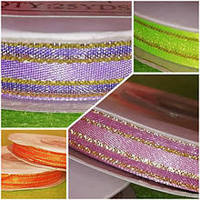 Стрічки об'єднані атлас, люрикс, капрон