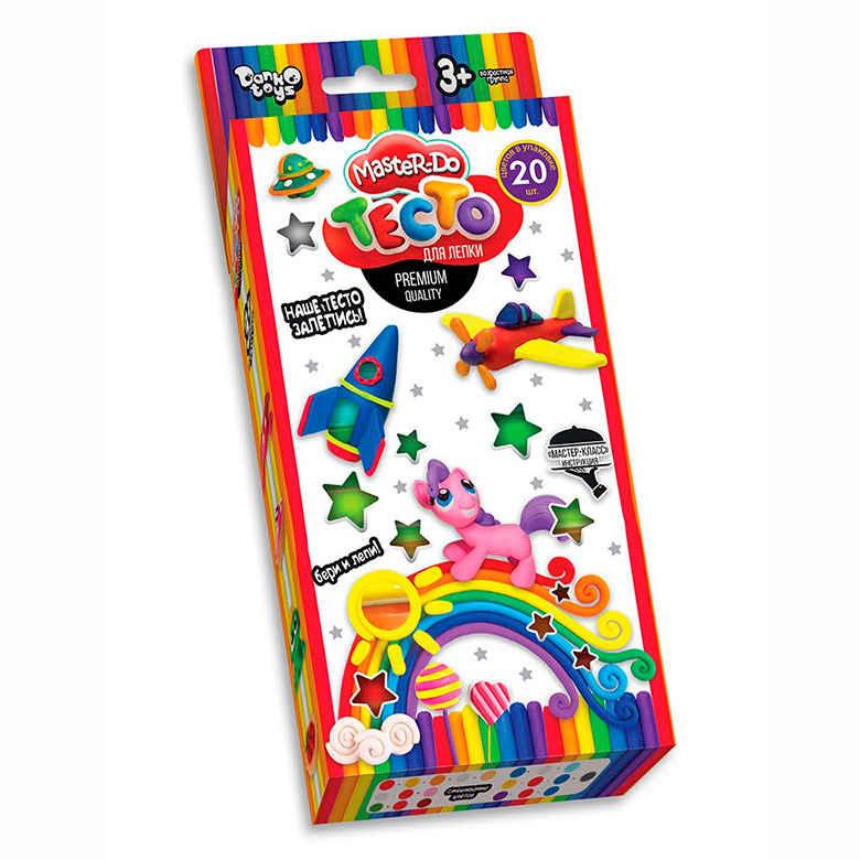 Маса для ліплення DankoToys MasterDo 20кол по 20гр + аксесуари TMD-15-01, фото 1