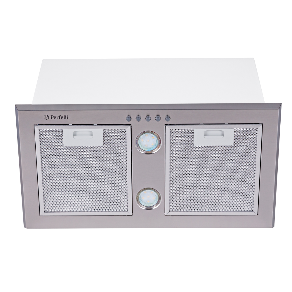 Потужна кухонна витяжка Perfelli BI 5512 A 1000 I LED, нержавіюча сталь, вбудована в шафу, шириною 55 см, фото 1