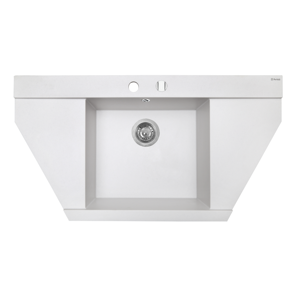 Мийка кухонна гранітна Perfelli MAJESTIC TGM 125-96 WHITE