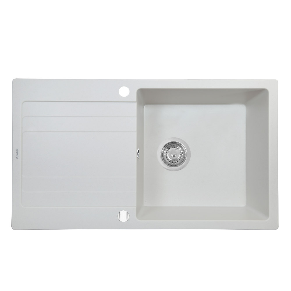 Мийка кухонна гранітна Perfelli VILLA PGV 114-86 WHITE
