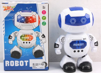 Робот на бат-ці,звук.,світ.,в кор-ці,21х14х9см №5901B(36)(72) КІ