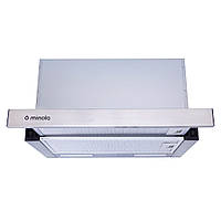 Выдвижная мощная телескопическая вытяжка для кухни Minola HTL 6915 I 1300 LED, нерж. сталь, 1300 куб.м., 60 см