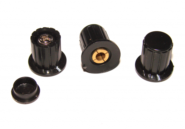 Ручка для потенціометра WXD3-13-2W чорна, фото 1