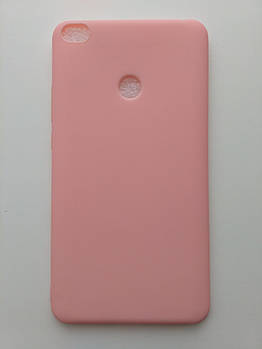Силіконовий чохол Xiaomi Mi Max 2 чорний матовий Рожевий Кораловий [1262]