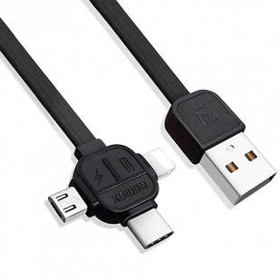 USB кабель Remax RC-066th Lightning / micro USB / Type-C