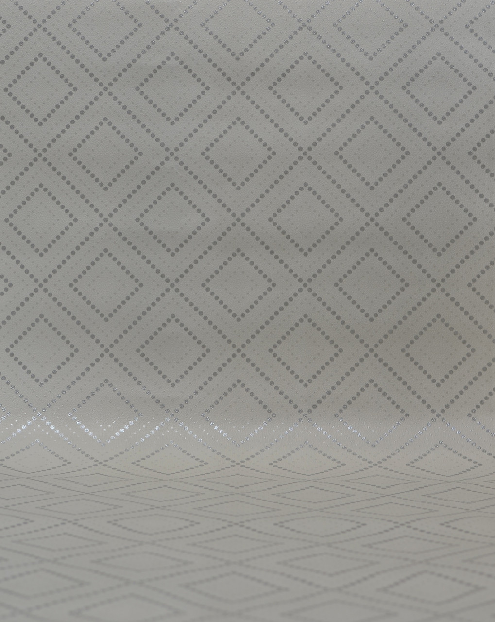 Однотонные обои с рисунком геометрия ромбы для стен бумажные светлые серые 0,53*10м - фото 3 - id-p1260684405
