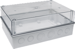 Корпус пластиковий навісний КМПн 5/16 IP55 з прозорою кришкою IEK