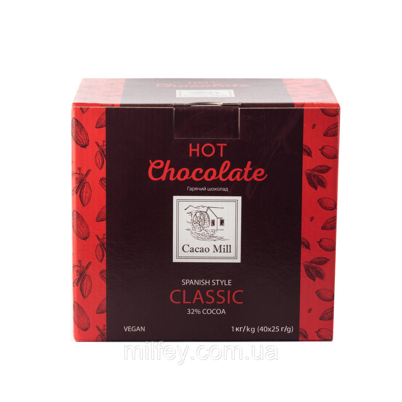 Гарячий шоколад густий, Cacao Mill Classic, 1 саше (25 г)