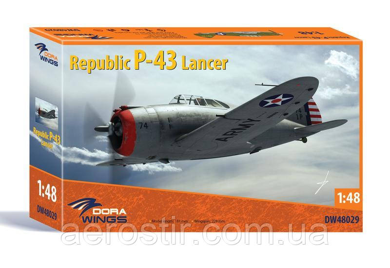 Republic P-43 Lancer 1/48 Dora Wings 48029, фото 1