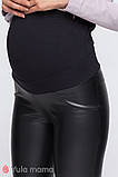 Теплі брюки-лосини для вагітних ELLE TR-30.031, еко-шкіра, розмір 44, фото 3