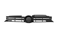 Решетка радиатора VW Golf VI '09-12 (кроме GTi) черная, открытая, с хром. молдингом (FPS) 5K0853651AJZLL FP