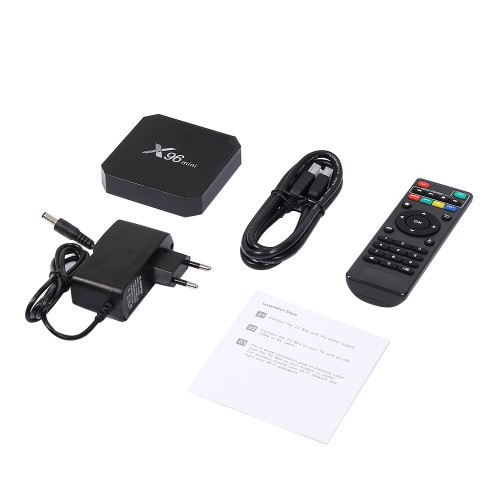 Приставка смарт тв бокс smart tv box x96 mini 4-ядерная 2Гб/16Гб андроид 7.1.2 черный 4K - фото 5 - id-p1263546539