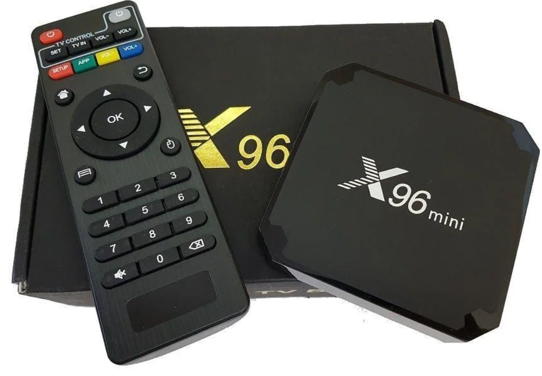 Приставка смарт тв бокс smart tv box x96 mini 4-ядерная 2Гб/16Гб андроид 7.1.2 черный 4K - фото 1 - id-p1263546539