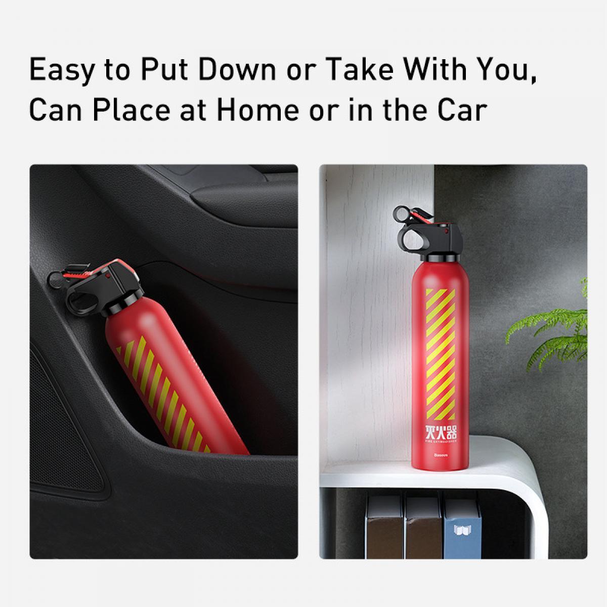 Огнетушитель автомобильный BASEUS Fire-fighting Hero Extinguisher, красный - фото 9 - id-p1263546936