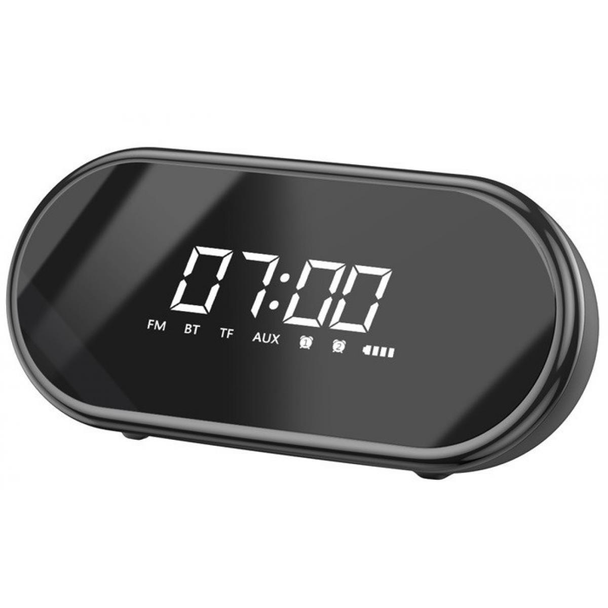 Портативна Bluetooth колонка BASEUS Encok Wireless Speaker E09 з годинником, чорна