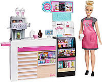 Игровой набор Кофейня с куклой Барби Barbie You Can Be Anything Coffee Shop Playset GMW03