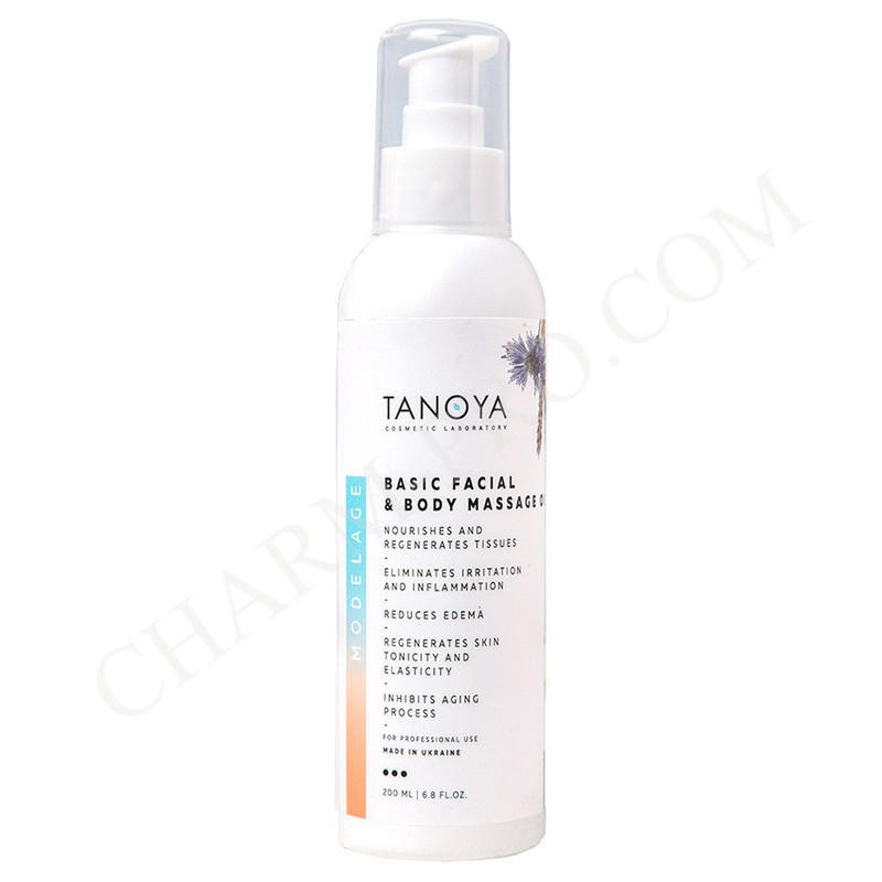 Базова косметична олія для масажу обличчя та тіла Tanoya Massage Oil 200 мл.