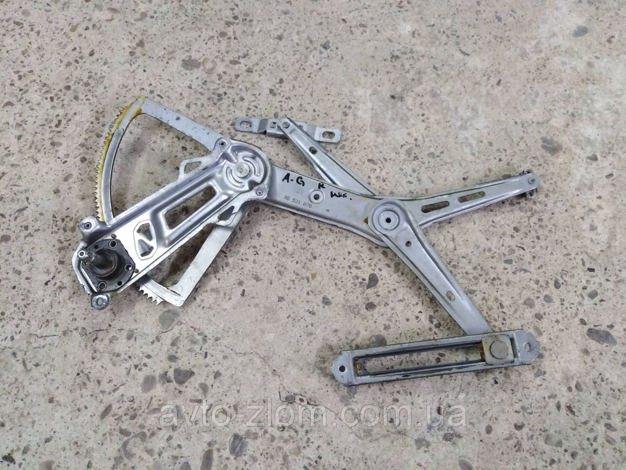 Склопідйомник Opel Astra G, Опель Астра . Передній правий. Механічний., фото 1