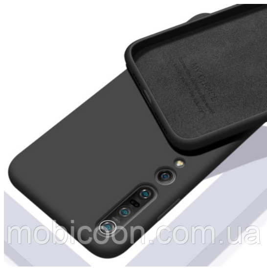 Чехол Silicone Case Full для Xiaomi Mi 10/10 Pro black
