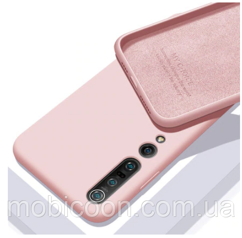 Чехол Silicone Case Full для Xiaomi Mi 10/10 Pro Pink Sand