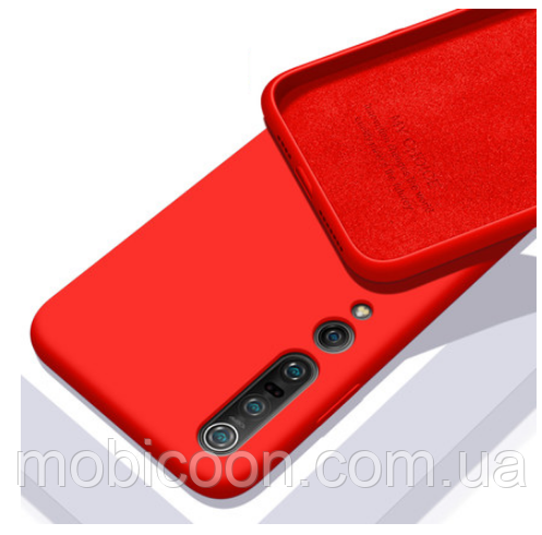 Чехол Silicone Case Full для Xiaomi Mi 10/10 Pro Red