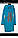 Дитячий велюровий халат на замочку з вушками зайка, фото 2