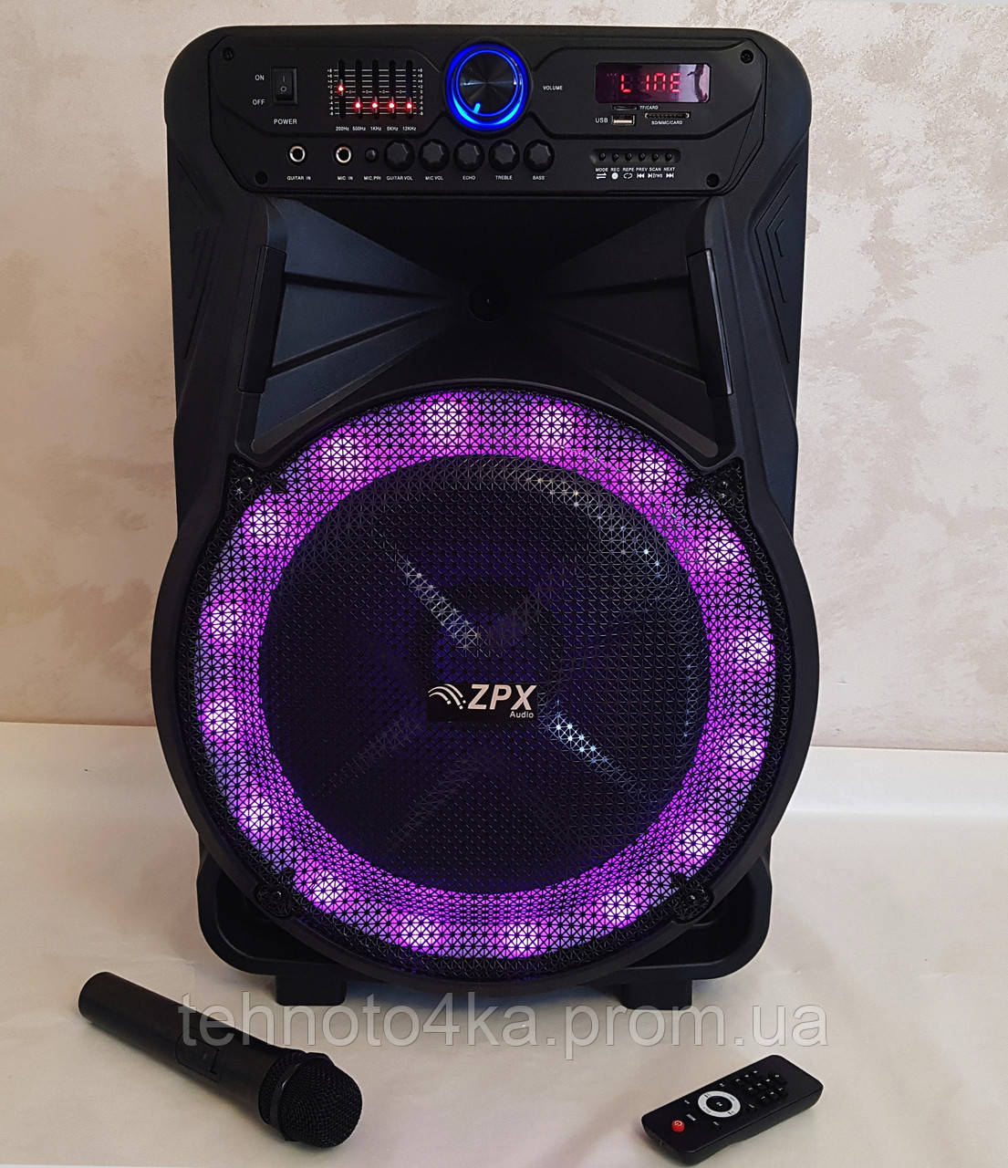 Колонка аккумуляторная с микрофоном ZPX ZX 7772 с доставкой по всей ...
