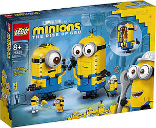 LEGO 75551 Лего Конструктор Minions Фігурки міньйонів і їхній будинок 876 деталей