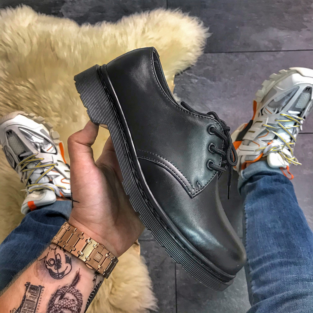 Туфлі Dr. Martens 1461 Mono, туфлі ін мартенс, туфлі Dr Martens 1461, броги Dr. Martens 1461, броги мартенс, фото 1
