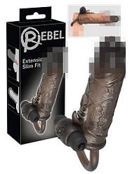 Насадка на пеніс з вібрацією для клітора (16см)